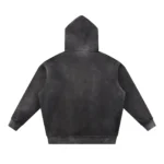 Sun Fade Contrast Tape Hoodie - black