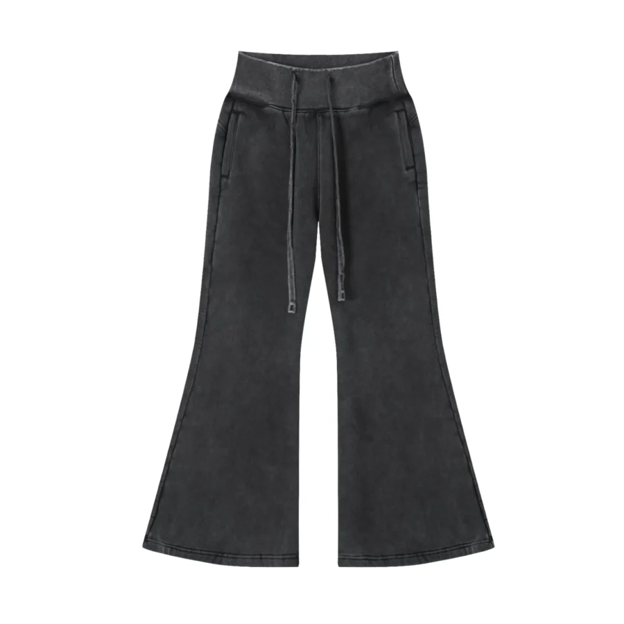 Vintage Washed Pants - Black