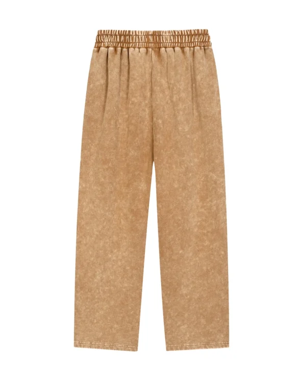 Snow Wash Heavyweight Sweatpants-Brown