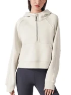 Half-Zip Hoodie - Apricot