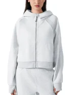 Zip-Through Hoodie - Cold Gray