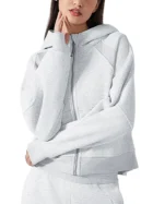 Zip-Through Hoodie - Cold Gray