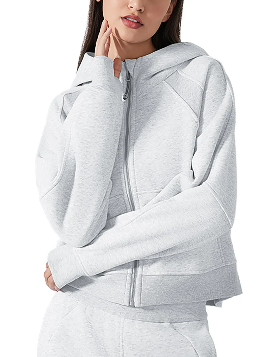 Zip-Through Hoodie - Cold Gray