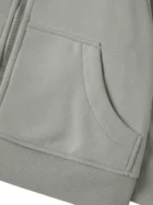 Zip-Through Hoodie - Light Gray