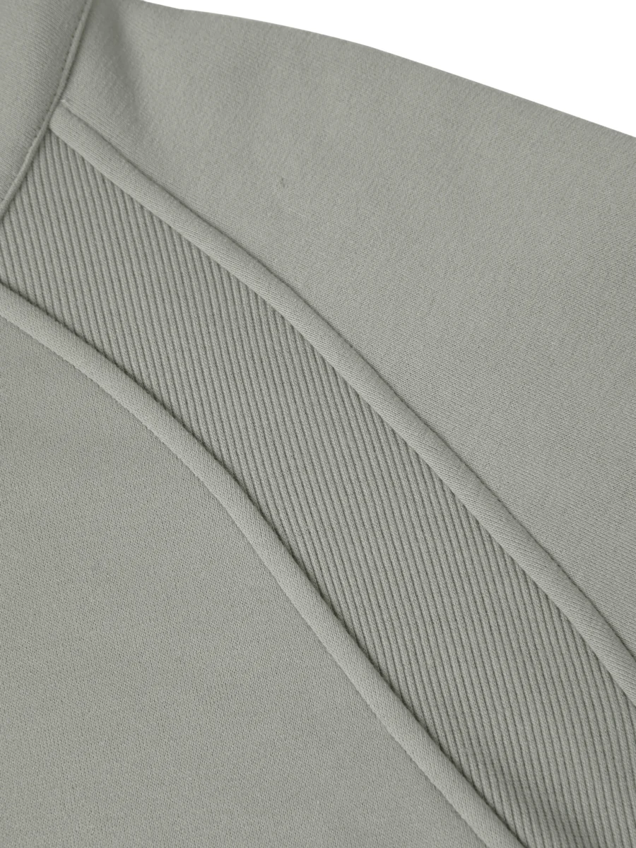 Zip-Through Hoodie - Light Gray