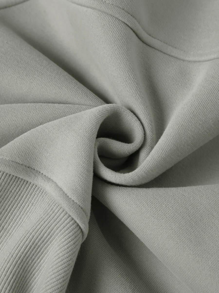 Zip-Through Hoodie - Light Gray