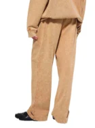 Snow Wash Heavyweight Sweatpants-Brown
