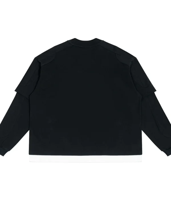 Unisex Paneled Layer Color Block T-Shirt