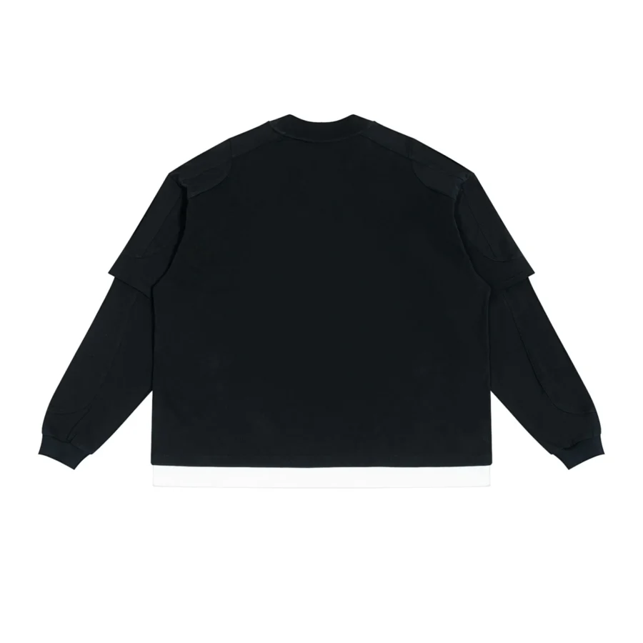 Unisex Paneled Layer Color Block T-Shirt