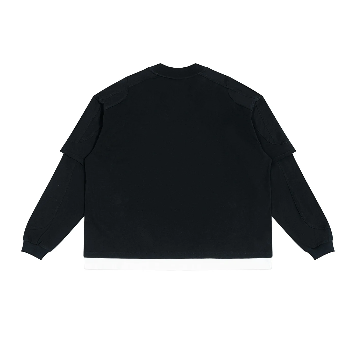 Unisex Paneled Layer Color Block T-Shirt