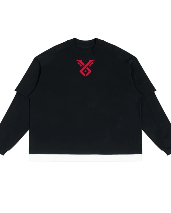Unisex Paneled Layer Color Block T-Shirt