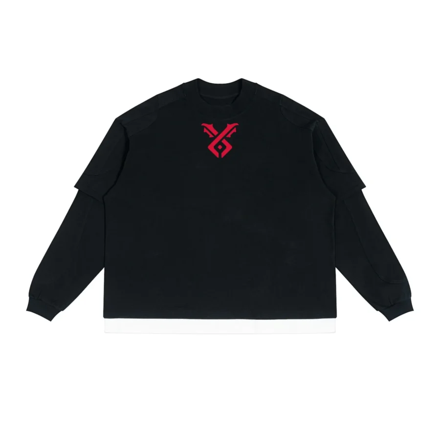 Unisex Paneled Layer Color Block T-Shirt