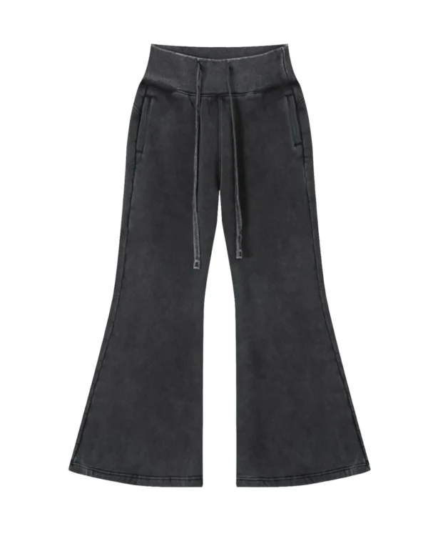 Vintage Washed Pants - Black