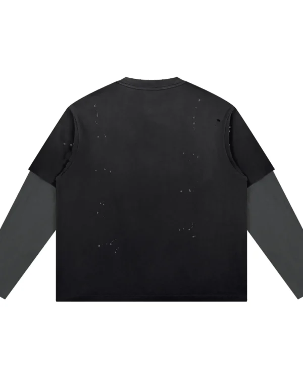 Unisex Vintage Wash Distressed Layer T-Shirt